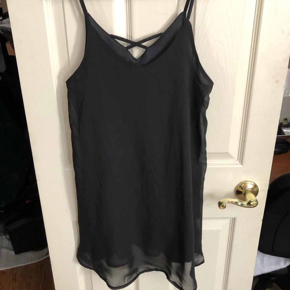 Silky Black Dress